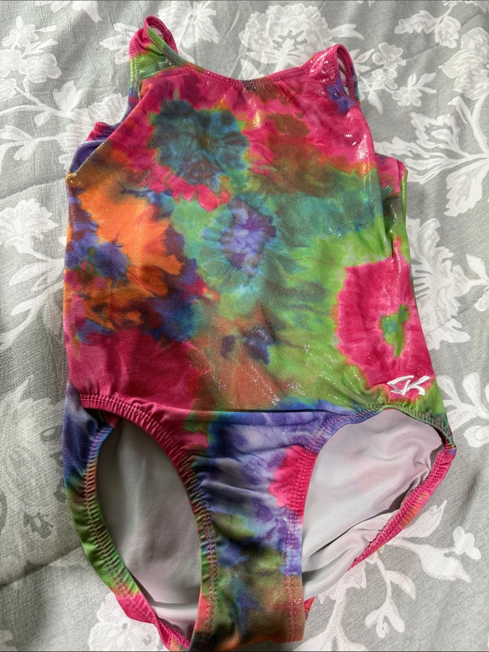 Pink tie die GK leotard